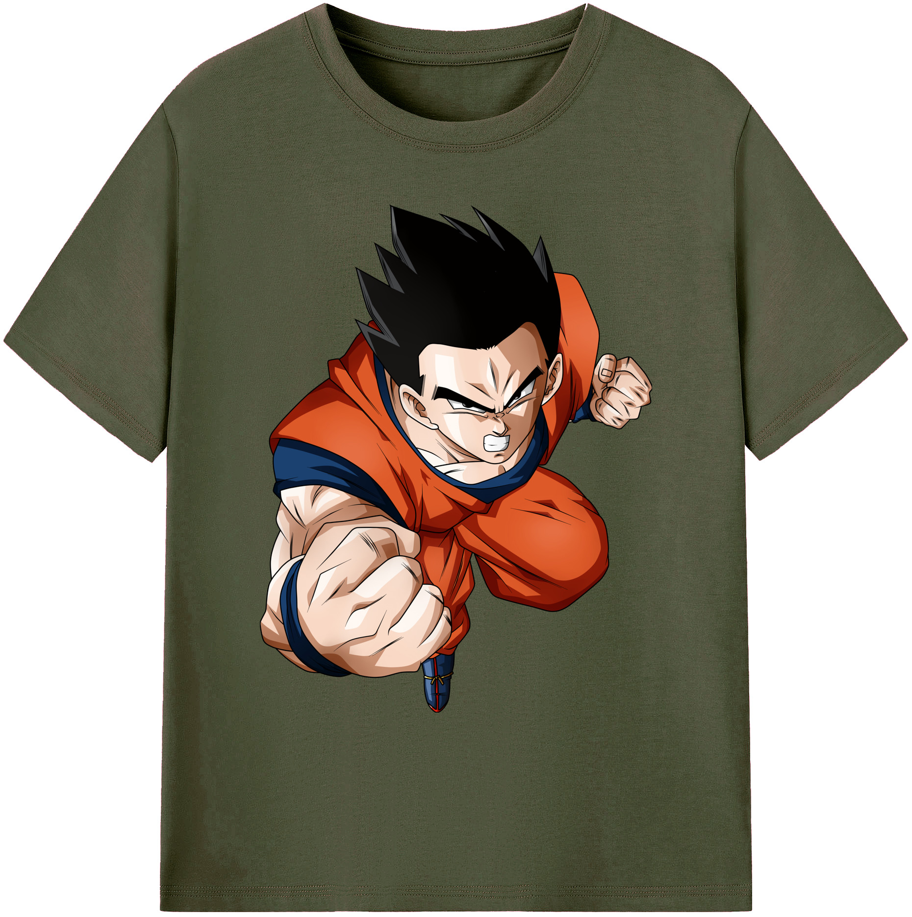 （画像用） ドラゴンボール 孫 悟飯（そんごはん）DRAGON BALL Son Gohan 綿100％ メンズ半袖Tシャツ｜肌触りやわらか＆通気性